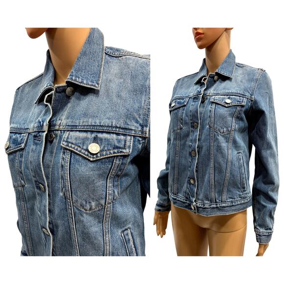 Vintage Y2K Gap Denim Jacket – Women’s Small, Stonewashed Blue Jean Jacket - Picture 5 of 9